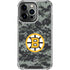 NHL Boston Bruins Camo iPhone 15 Pro Clear Case